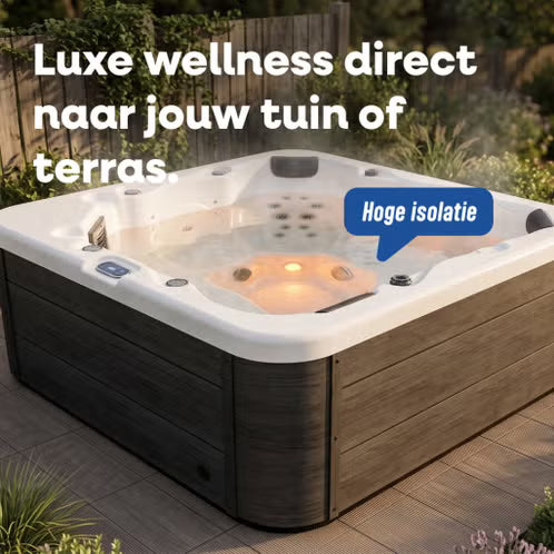 LIVIN' Chloorvrije Spa - 2m x 2m - 5 persoons - Balboa Besturing